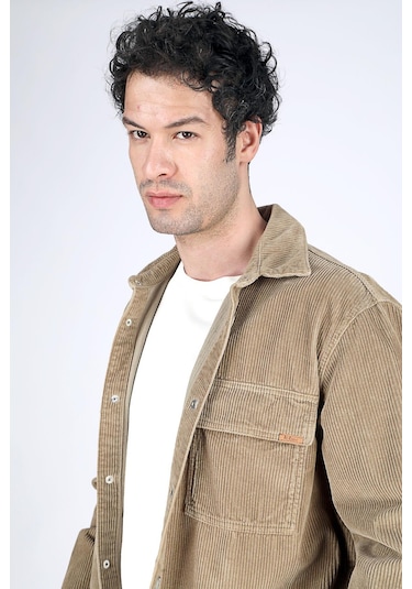 Lee Cooper Lukas Erkek Kadife Ceket Bej-20448 Bej