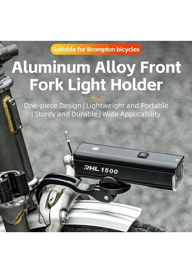 Ebitda Rockbros Fk-308 Bisiklet Far Tutucu Katlanır Genişletici Stand Braketi Altın