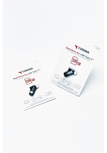 Torima Siyah 128gb Çift Sürücülü Usb-type-c Otg