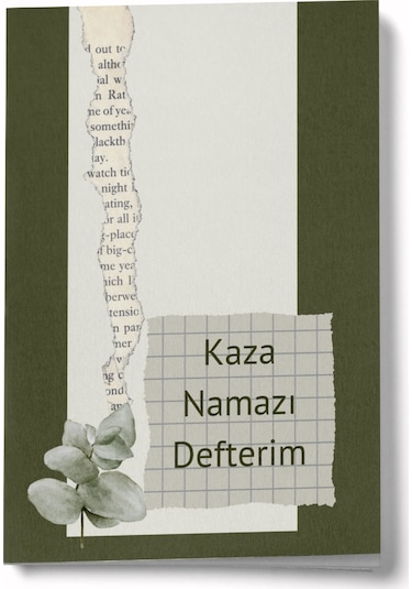 1 Yıllık Kaza Namazı Defterim - Haki Çok Renkli