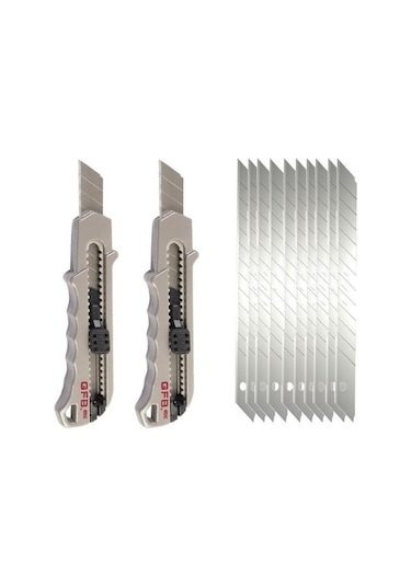 2 Adet Metal Maket Bıçağı + 10 Adet Yedek Uç