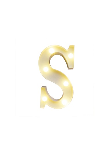 Ruicoo Pvc Led Harf Lambası - Sıcak Beyaz Işık, Ip54 Su Geçirmez, 2 Aa Pil İle Çalışır Piller Dahil Değil Diğer