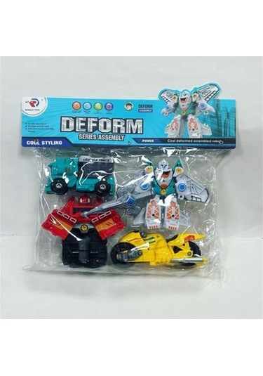 Prestij Oyuncak Poşetli Robota Dönüşen 4'lü Araçlar Rl589-35d