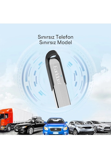 Fuchsia Earldom M73 Bluetooth 5.0 Usb Aux Dönüştürücü - Gümüş