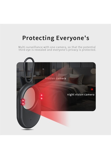 Geeroyoo Kızılötesi Gizli Kamera Dedektörü - Casus Önleyici Portatif Cihaz, Renkli Lens Tarayıcı Ve Dahili Pil