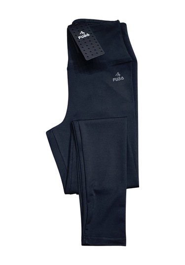 Fuba Kadın Yüksek Bel Tayt SiYAH