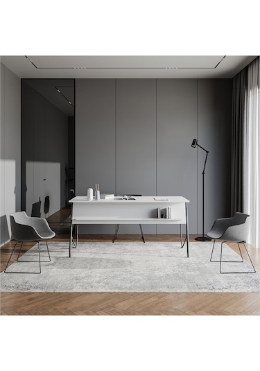 Ella Ofis Masası 150cm Beyaz