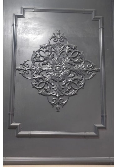 Altın 4lü Set Çıta Uyumlu Dekoratif M Köşe Motifi