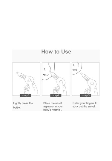 Yaozixa Mavi Yumuşak Materyal Bebek Burun Aspiratörü - Ters Akış Engeli, El Basma Tipi Burun Temizleyici