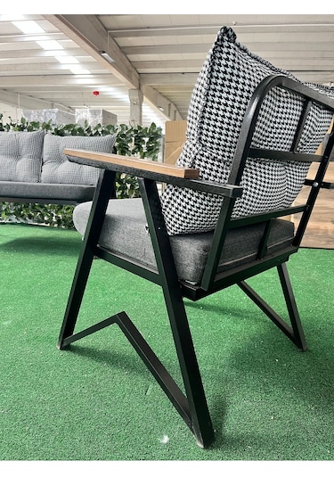 Tu Tienda Melisa 2 1 1 Masa Bahçe Balkon Mobilyası,kazayağı Siyah-Beyaz Tu Tienda Melisa 2 1 1 Masa Bahçe Balkon Mobilyası,kazayağı Siyah-Beyaz