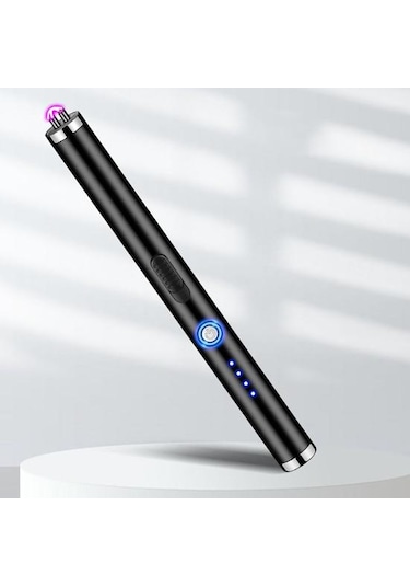 Siyah Elektrikli Ateşleyici Uygun Rüzgar Geçirmez Alüminyum Alaşımlı Kamp Gaz Sobası Alevsiz Dış Mekan Malzemeleri Siyah