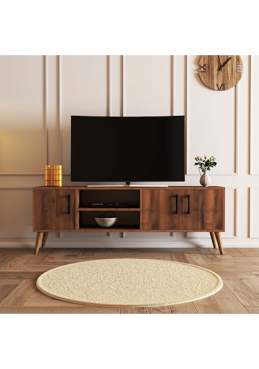 1582 EXXEN 150 CM AHŞAP AYAKLI TV ÜNİTESİ