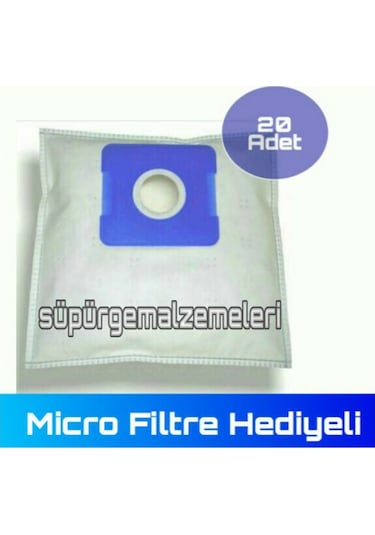 Homend Deepsilence 1228 - 1229 Bez Toz Torbası 20 Adet + Filtre