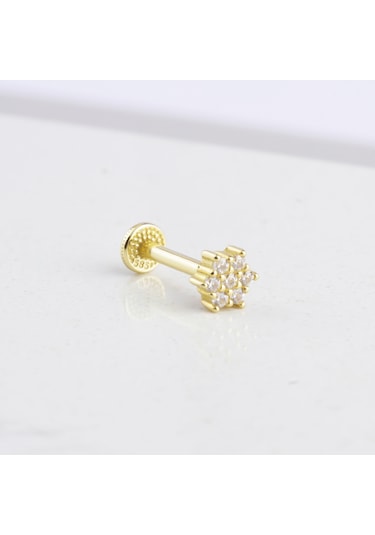 Glorria Altın Yonca Tragus Piercing 30008656