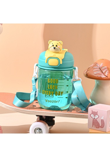 Jian Fan Öğrenci Yaz Plastik Su Bardağıyeş Yeşil