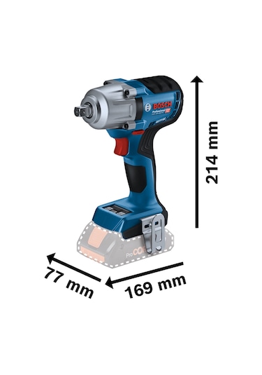 BOSCH GDS 18 V-450 PC Şarjlı Somun Sıkma Sökme Makinası 450 Nm 18 Volt (Akü ve Şarj Aleti Hariç)