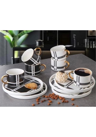 Gönül Gnl3371 Porselen Kahve Fincan Takımı 6 Lı