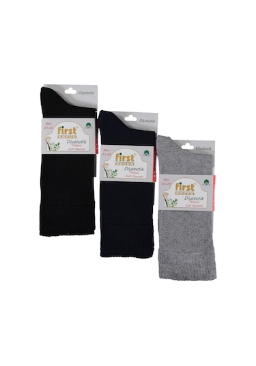 First Şeker Çorabı 3 Lü Çok Renkli -Çok Renkli