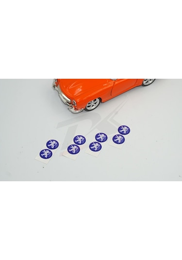 Peugeot Logo Jant Torpido Direksiyon 12Mm Damla Sticker Logo Seti