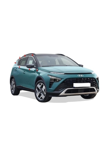 Hyundai Bayon Krom Cam Çerçevesi 14prç