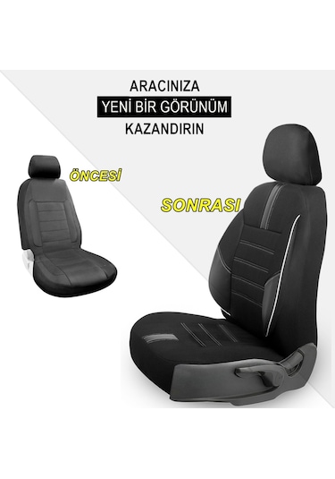 Mevas Yıldız B Serisi Renault Megane 1 İle Uyumlu Tam Set Oto Koltuk Kılıfı