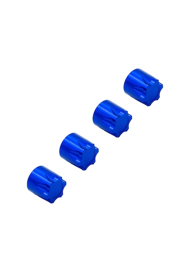 Kosona 1/10 Uzaktan Kumandalı Araba İçin 4 Adet Alüminyum Jant Kapak M4 Somun - Trax4, Trax6, Scx10 Uyumlu