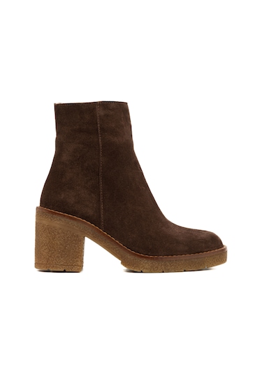Marrone Bot Kadın 25k11533xs Vergelio Suede Marrone