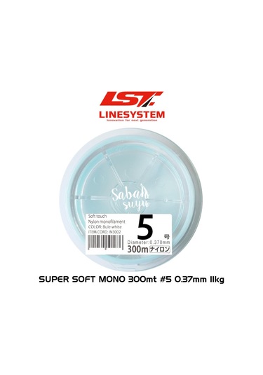 Linesystem Super Soft Mono Misina #5 0.37Mm 11Kg. 300Mt.