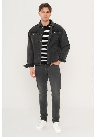 Jack & Jones Glenn 230 Slim Fit Jean 12250912 Black Denim Siyah