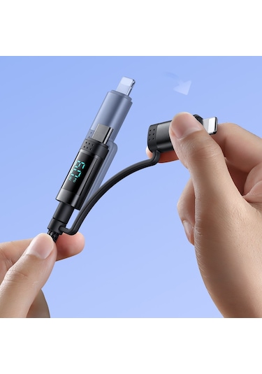 Mcdodo CA-1990 1.2 M 4 in1 60 W Dijital Ekranlı Hızlı Şarj Kablosu