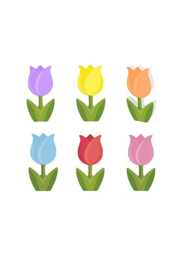 Monyee Ahşap Zambak Dekoratif Çiçekler Seti 6 Renkli - Ev Dekorasyonu, Mutfak, Odalar İçin, Anneler Günü Hediyesi