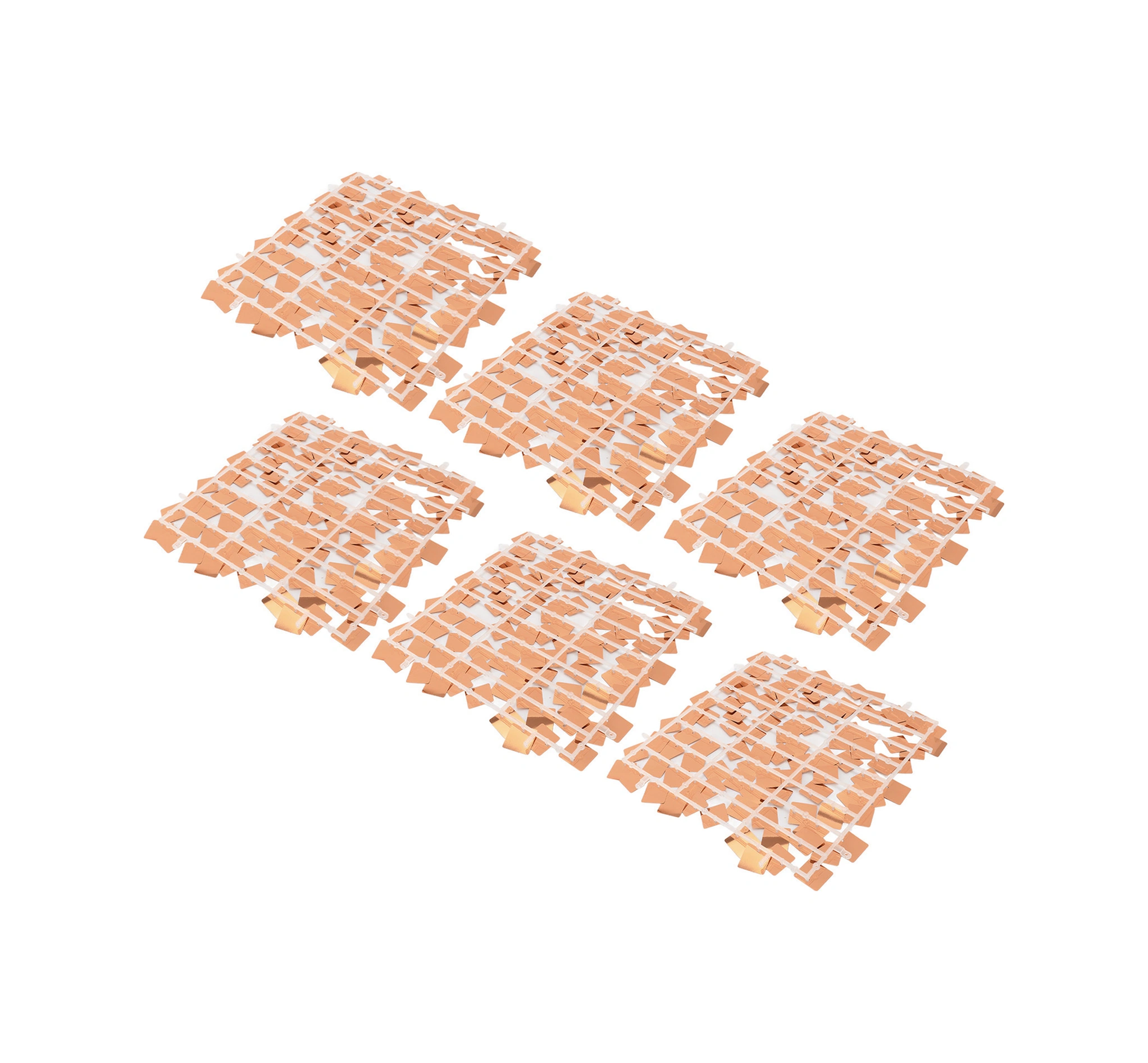 Wezone 6 Adet Güller Altın Renkli Pvc Parlak Zırhlı Duvar Paneli - Fotoğraf Arka Planı, Parti, Düğün Ve Özel Gün Dekorasyonu - Kolay Kurulum, Tekrarlı Kullanım Gül Altın