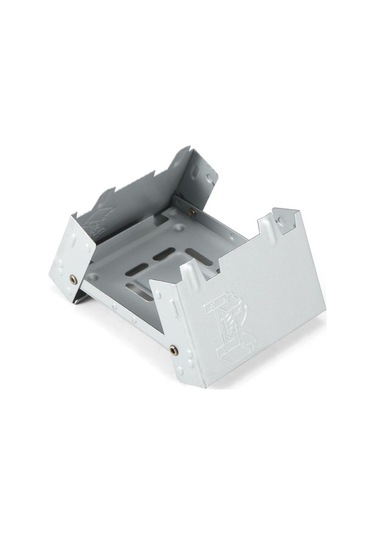 Fortunelane 7 Levha Saklama Alkol Ocağı Seti Gri Rüzgarlı Kampanya Kompakt Katlanabilir Gri