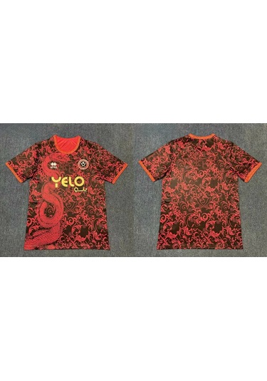 Snapbuy 2425 Sheffield United Forma - Nefes Alabilir Ve Çabuk Kuruyan Erkek Futbol Tişörtükırmızı Kirmizi