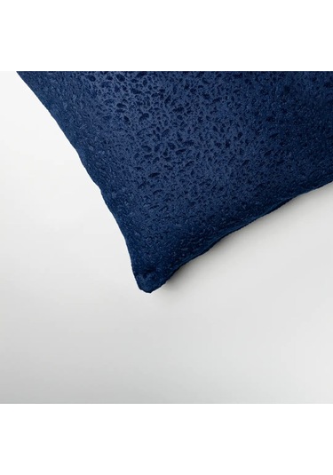 Sezyon Yuna Desenli 45 45 Lacivert Kırlent Kılıfı Lacivert