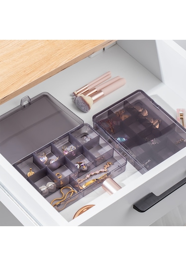 Porsima Org-601 Çok Amaçlı Bölmeli Kutu Organizer Takı Kutusu Ant