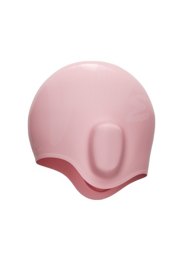 Wave Su Geçirmez Düz Renk Kulak Koruyucu Silikon Yüzme Bonesi, Renk: Çocuk Pembesi Pembe