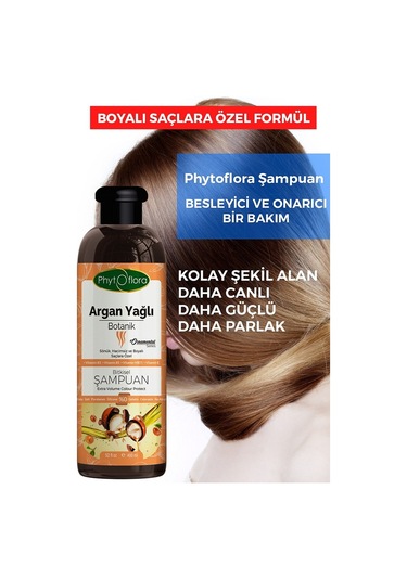 Phytoflora Tuzsuz Argan Yağlı Botanik Şampuan 400 ML
