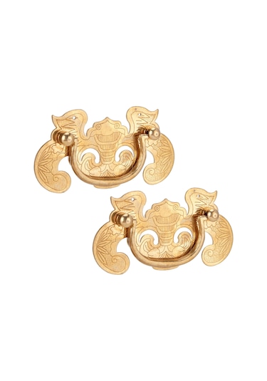 2 Adet Yarasa Desenli Kulp Retro Ahşap Dolap Çekme Kolu Huiliang