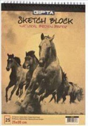 Gıpta Sketch Block Natural Brown Paper 25X35