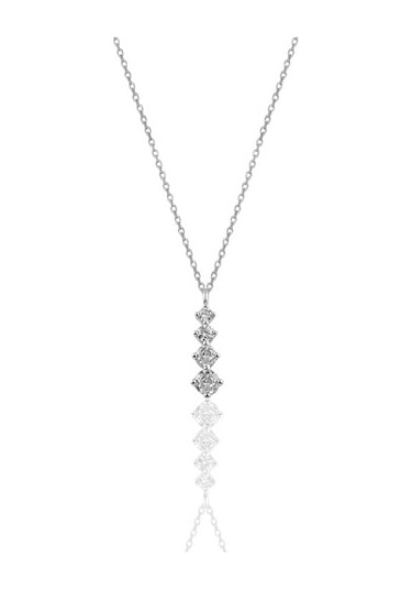 Gümüş Rodyumlu Zirkon Taşlı Işıltılı Ikili Set