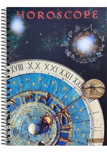 Özgün Horoscope A4 Double Karton Kapak Spiralli Defter 180 Yp. Çizgili
