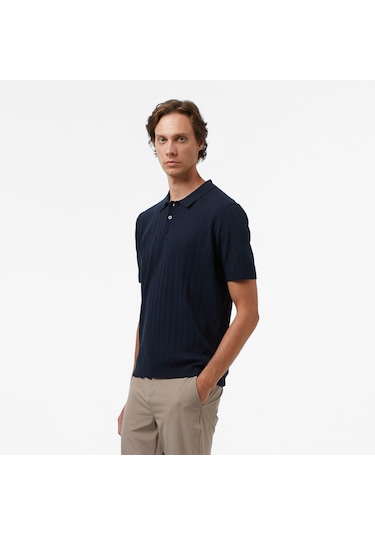 Nautica Erkek Lacivert Classic Fit Kazak Düz S57307t Lacivert
