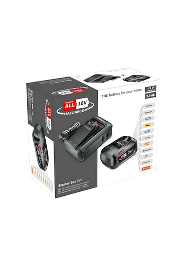 Bosch 18V Başlangıç Seti - 1 x 2,5 Ah Akü + Al 18V-44 Şarj Cihazı - 1600A031T4
