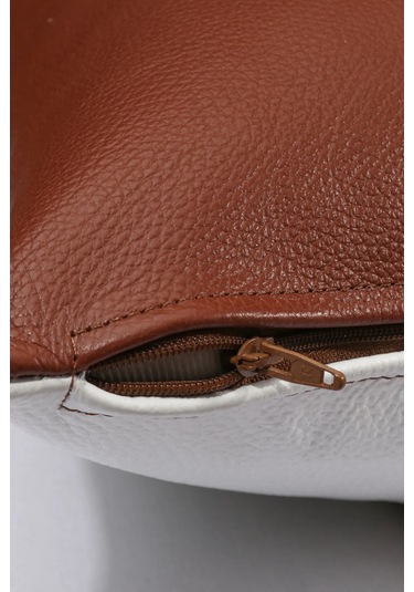 Premium Dekoratif Taba Beyaz Deri Kırlent Kılıfı/ev Ve Ofis Için Gerçek Deri 45x45cm Kırlent Kılıfı Çok Renkli