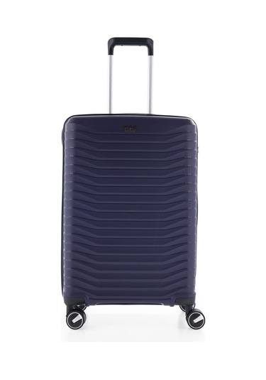 5235 Polipropilen Büyük Boy Valiz Beyaz-bej Beyaz - Bej