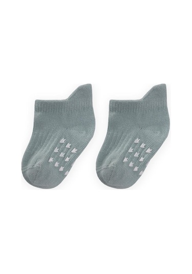 Cigit Abs Baskılı Bebe Patik Çorabı 0-4 Yaş Mint Yeşil Mint Yeşili
