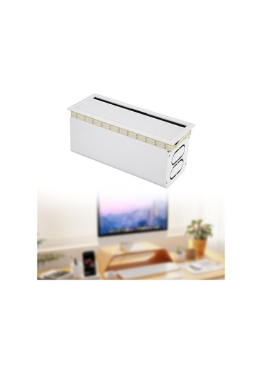 Homyl Ofis Ev Masası Için Kablo Yönetim Kutusu Alüminyum