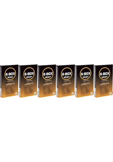 S-Box Feel Kondom Ekstra İnce Prezervatif  6 x 12'li