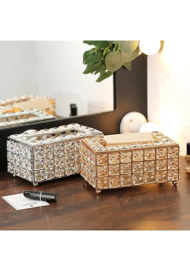 Gül Altın Doku Kutu Tutucu Depolama Yaratıcı Ev Odası Süslemeleri Odası Masaüstü Masa Düzenleyici Araba Doku Kutusu Kapağı Masa Peçete Tutucular